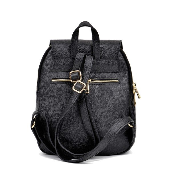 Zaino in pelle nera Tina - Sofia Cardoni-image-1