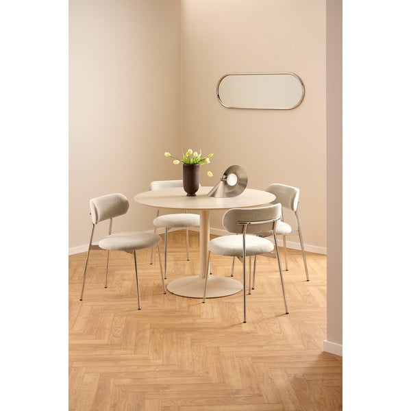 Sedia da pranzo color crema Lyric – Actona-image-2