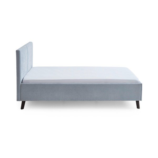Letto matrimoniale imbottito azzurro con rete inclusa 140x200 cm Piano – Meise Möbel-image-2