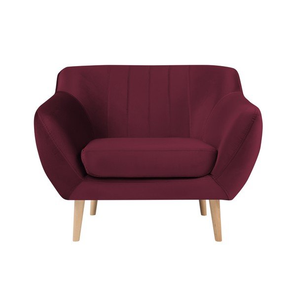 Poltrona rosso vino Benito - Mazzini Sofas