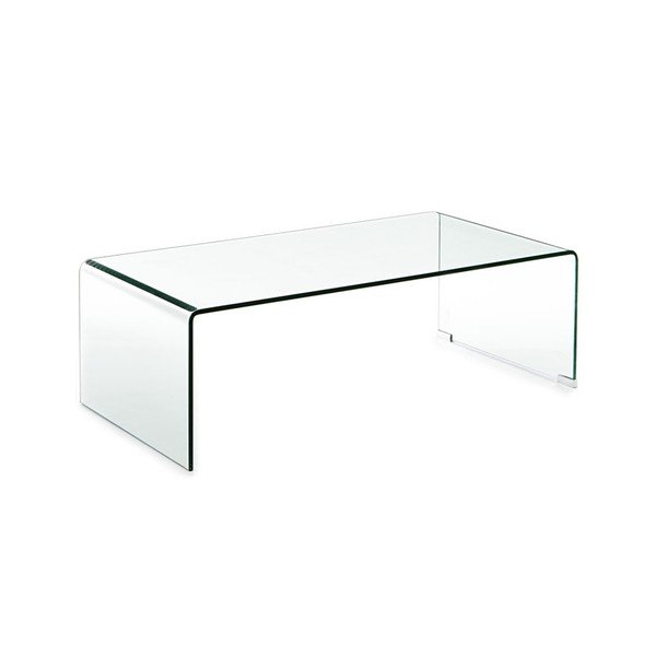 Tavolino in vetro 55x110 cm Cristal - Tomasucci-image-1