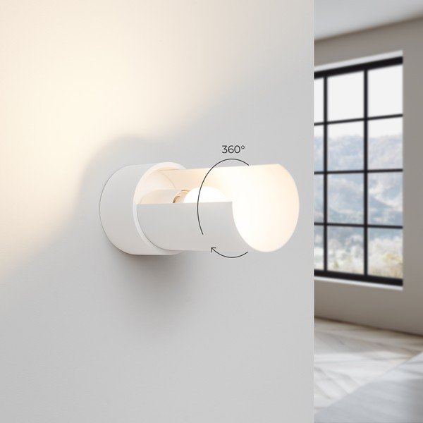 Lampada da parete bianca Aurea – Sollux-image-1
