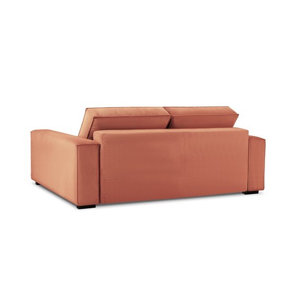 Divano letto in velluto a coste rosa Azalea - Mazzini Sofas-image-4