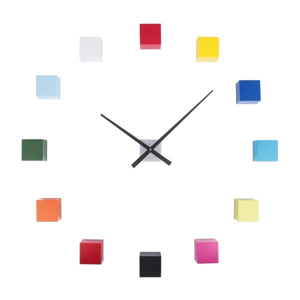 Orologio da parete colorato fai da te DIY Cubic - Karlsson