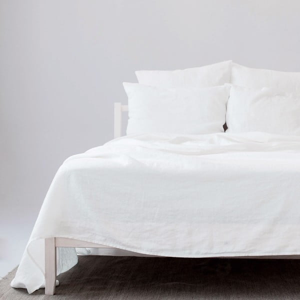 Lenzuolo bianco in lino 230x270 cm - Linen Tales-image-2