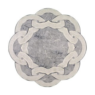 Tappeto rotondo grigio ø 80 cm - Vitaus