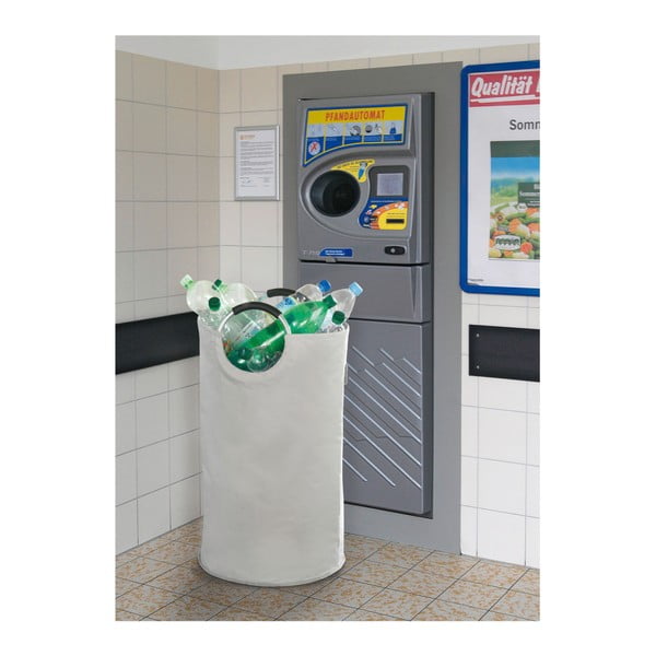 Cesto per la biancheria bianco in tessuto 69 l Jumbo – Wenko-image-1