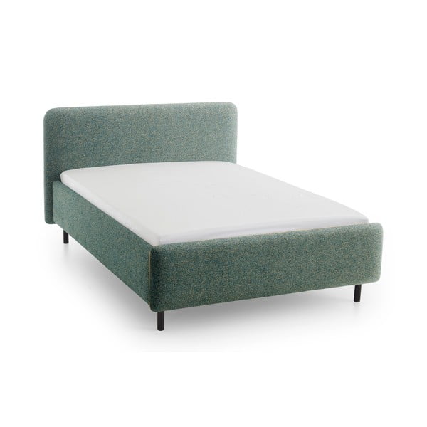 Letto matrimoniale imbottito verde scuro rete non inclusa 160x200 cm Primo – Meise Möbel-image-2