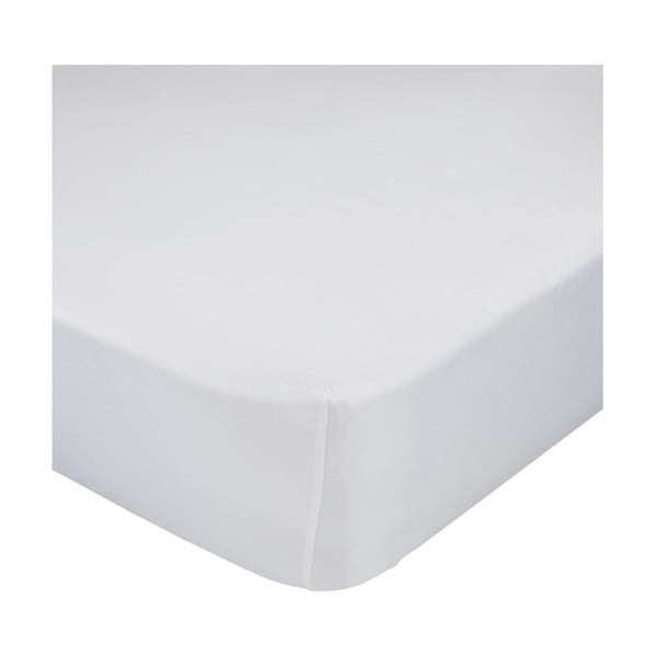 Lenzuolo elastico in cotone bianco, 90 x 200 cm Basic - Happy Friday Basic