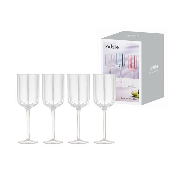 Set di bicchieri da vino 4 pz 350 ml Stripe – Ladelle-image-2