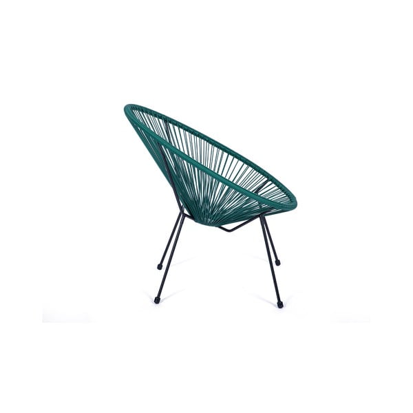Poltrona da giardino verde in rattan artificiale Avocado - Bonami Selection-image-2