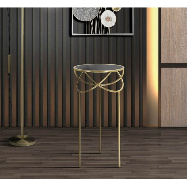 Tavolo rotondo con piano in vetro ø 40 cm Ring - Mauro Ferretti-image-1