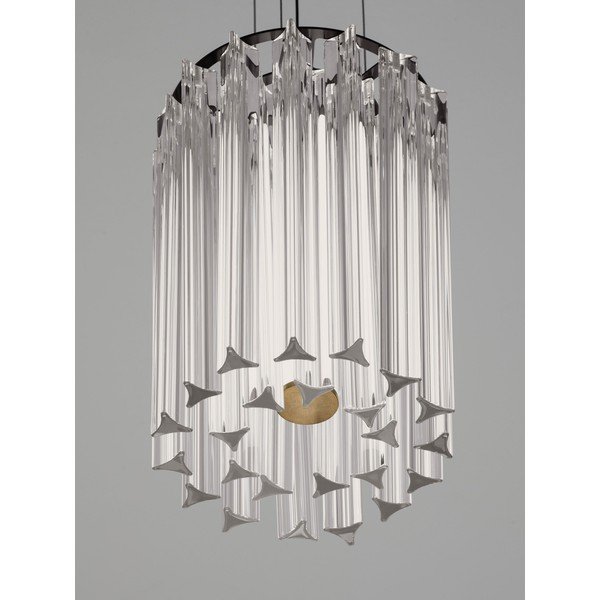 Lampadario LED color ottone in acciaio con intensità regolabile ø 22 cm Nol – Nova Luce-image-2
