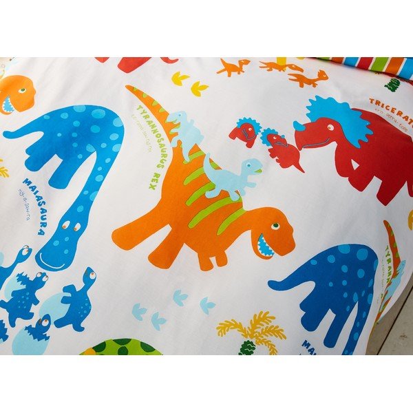 Biancheria da letto per bambini con motivo di dinosauri , 135 x 200 cm Dino - Catherine Lansfield-image-3