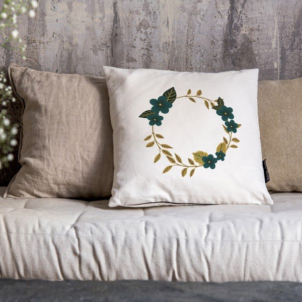 Cuscino decorativo con motivo natalizio 45x45 cm Jolly Flowers - Butter Kings-image-1