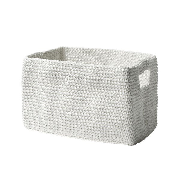 Bílý košík Zone Confetti, 14 x 22 cm