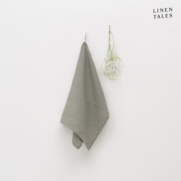 Asciugamano di lino 45x65 cm Khaki - Linen Tales