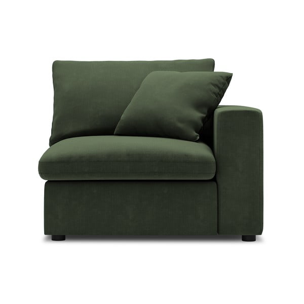 Parte dell'angolo verde scuro del divano modulare in velluto a coste, angolo destro Galaxy - Windsor & Co Sofas