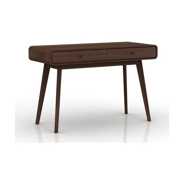 Scrivania con effetto noce 50x120 cm Cassie – Støraa-image-1