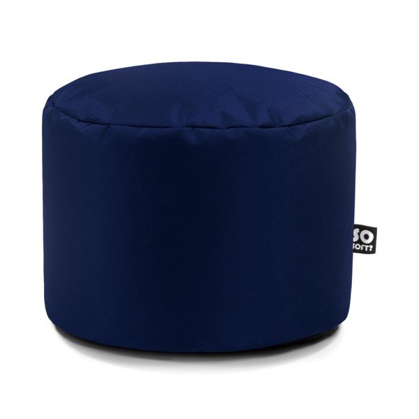 Pouf per bambini blu scuro Dot M – So Soft?