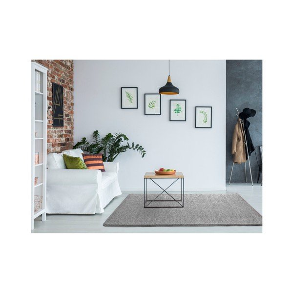 Tappeto grigio Liso Plata, 60 x 120 cm - Universal-image-1