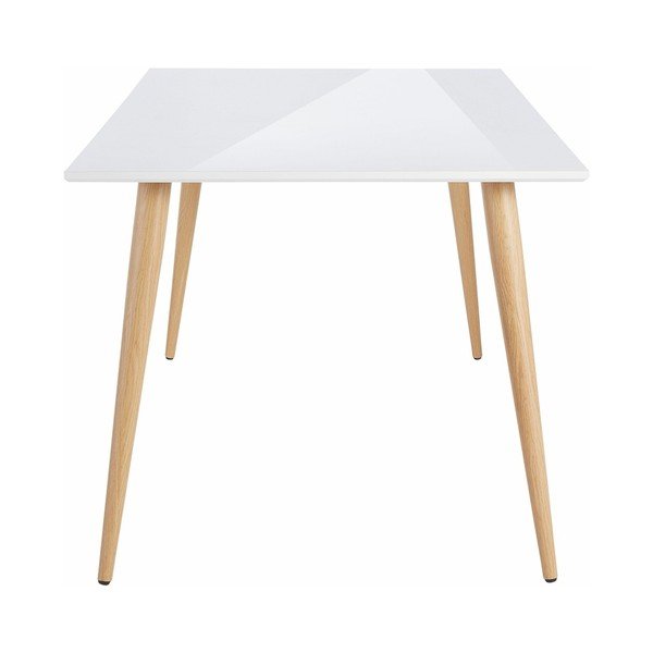 Tavolo da pranzo bianco lucido Canton , 160 x 90 cm - Støraa-image-2