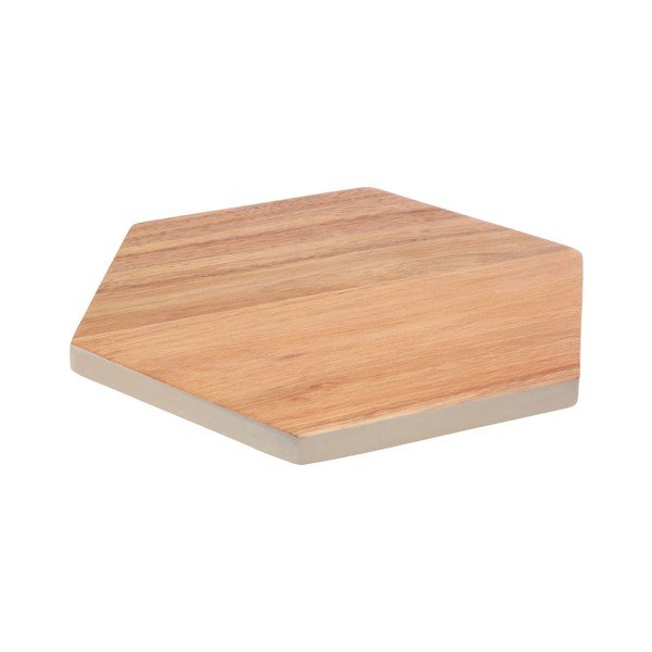 Tagliere in legno di acacia Esagono, 24 x 28 cm - Premier Housewares-image-2