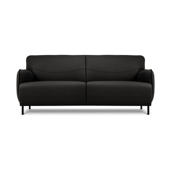 Divano in pelle nera , 175 x 90 cm Neso - Windsor & Co Sofas