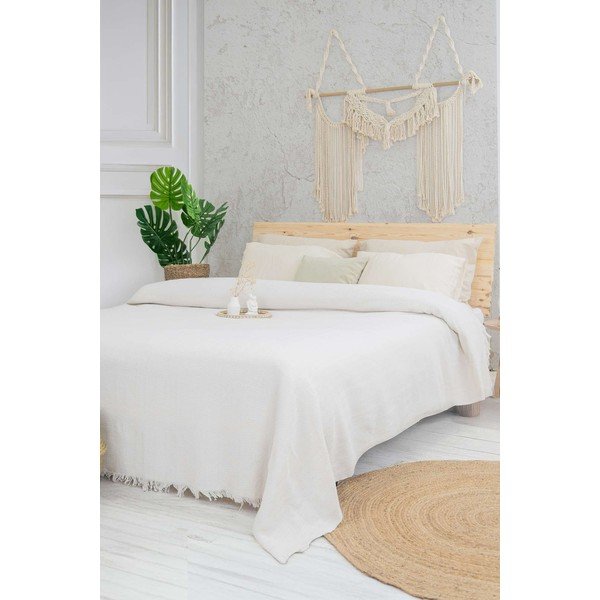 Copriletto color crema 240x220 cm Marla  – Mijolnir