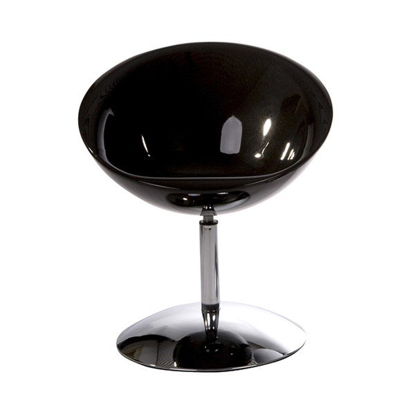 Černé otočné křeslo Kokoon Design Bowl-image-4
