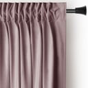 Tenda parzialmente oscurante marrone chiaro in velluto 140x270 cm Pleat – Restilo