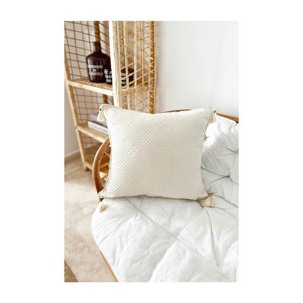 Federa in cotone biologico 43x43 cm Natural - Mila Home-image-2