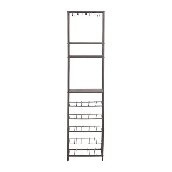Cantinetta marrone scuro numero di bottiglie 25, 45x185x40 cm Reese – WOOOD-image-3