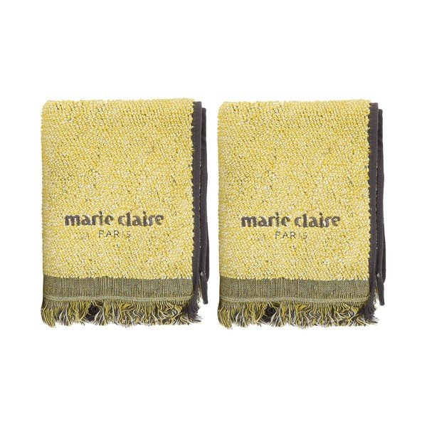 Set di 2 asciugamani gialli Marie Claire Colza, 40 x 60 cm - Unknown