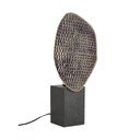 Lampada da tavolo color antracite in metallo con paralume in metallo (altezza totale 46 cm) Neev – Bizzotto