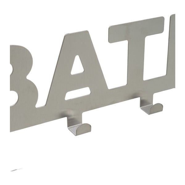 Appendiabiti in metallo argento opaco 32 cm Bath - Casa Selección-image-2