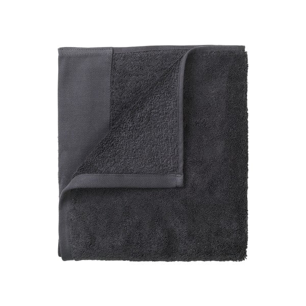 Set di 4 asciugamani grigio scuro . 30 x 30 cm - Blomus