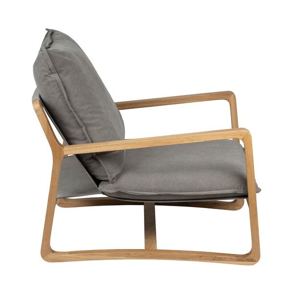 Sedia da giardino in legno grigio Azenon - Côté Table-image-3