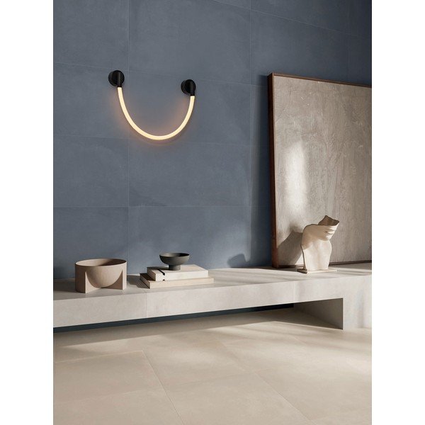 Lampada da parete LED bianca/nera opaca in acciaio Ilane – Nova Luce-image-1
