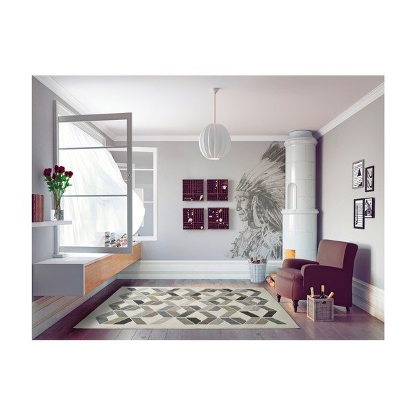 Tappeto beige Kerala Cusmo Beige, 160 x 230 cm - Universal-image-1