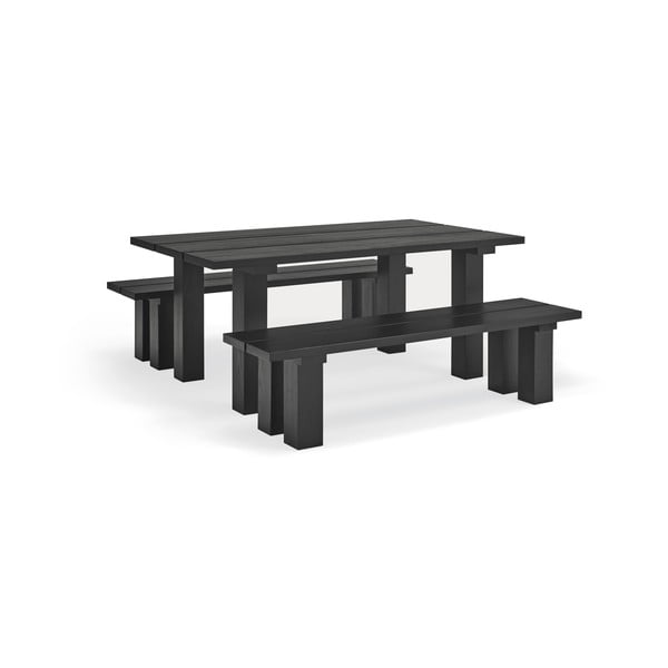 Tavolo da pranzo con piano in legno di pino 100x180 cm Banda - Teulat-image-4