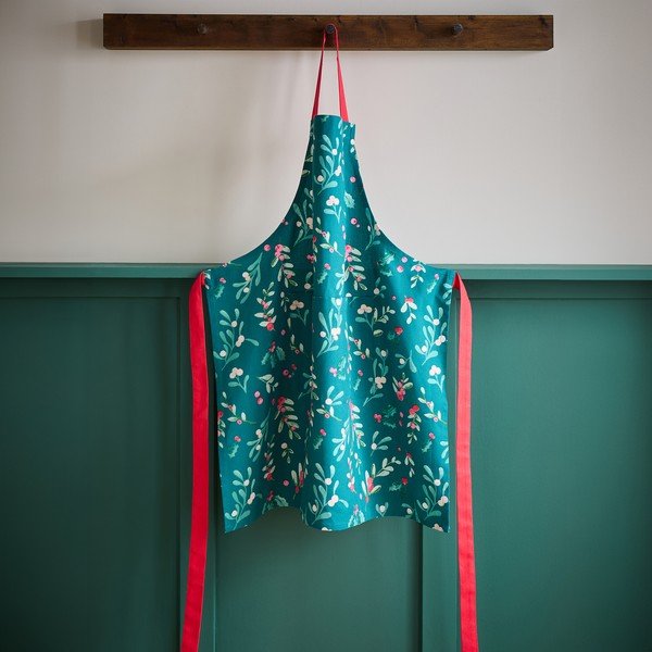 Grembiule in cotone Holly and Mistletoe - Catherine Lansfield-image-1