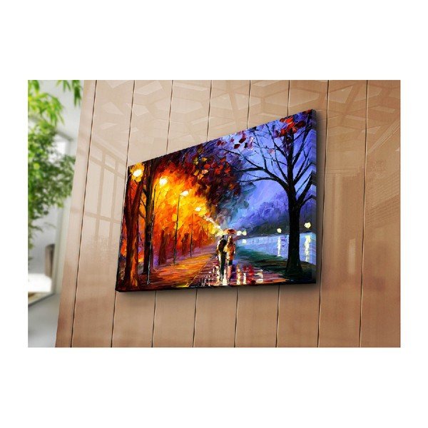 Pittura su tela Passeggiata d'autunno, 70 x 45 cm - Wallity-image-2