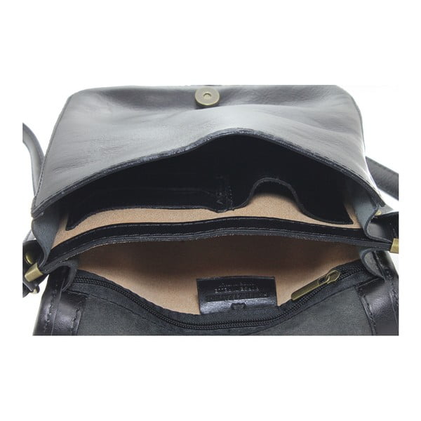 Borsa a tracolla in pelle nera da uomo Roads - Chicca Borse-image-1