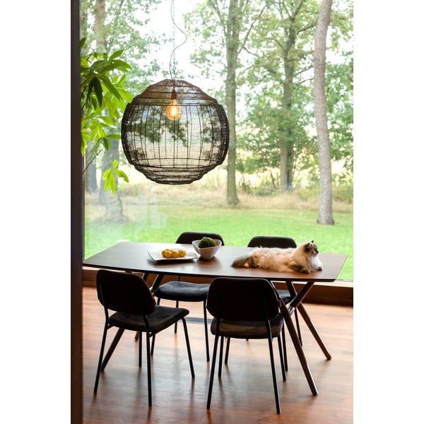 Lampadario nero ø 70 cm Meezan - Dutchbone-image-2