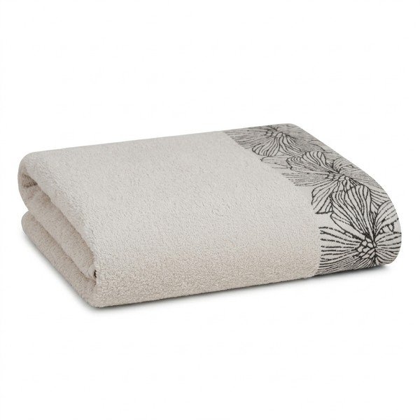 Asciugamano tipo terry avorio in cotone 70x140 cm Valencia – My House