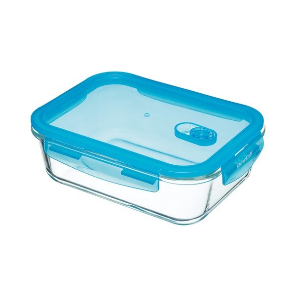 Skleněný box s ventilem Kitchen Craft Rectangular, 1,5 litru