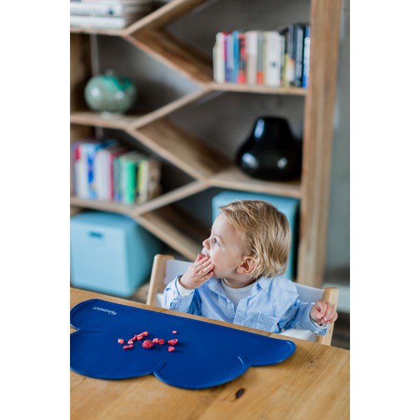 Tovaglietta in silicone blu scuro Cloud, 49 x 27 cm - Kindsgut-image-3
