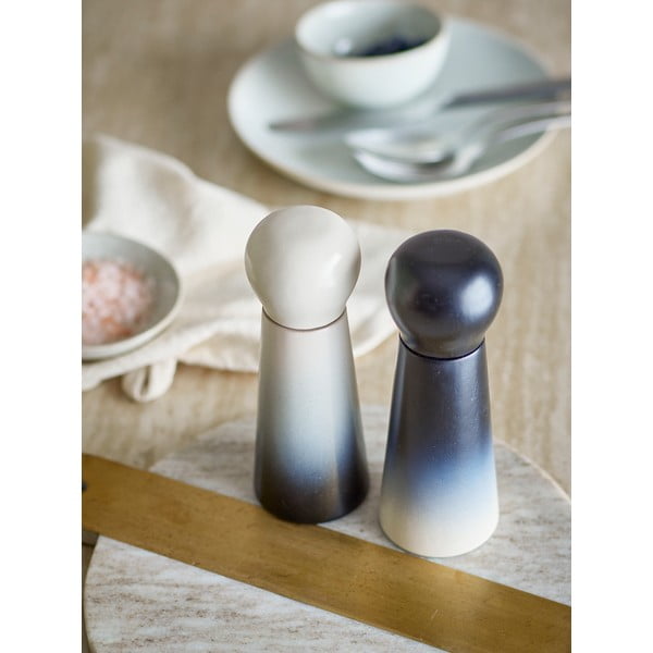 Macinatori da cucina bianchi e blu in legno 2 pz Hyman – Bloomingville-image-1