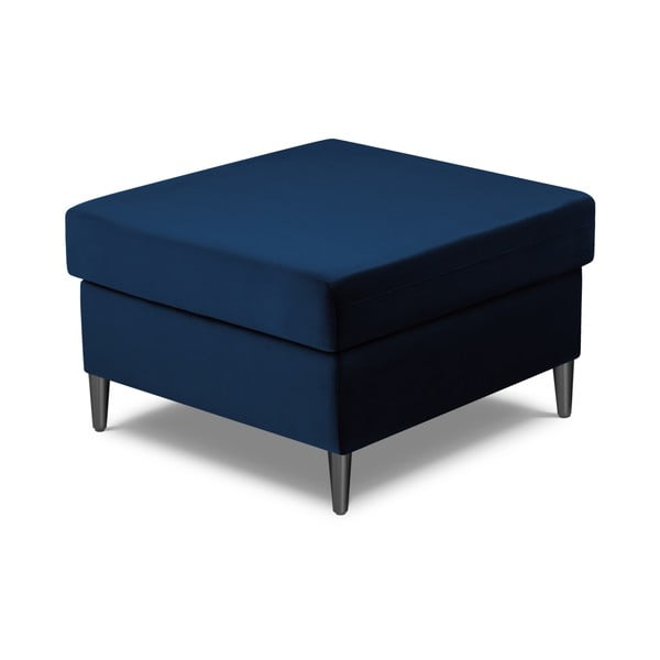 Poggiapiedi blu con rivestimento in velluto Kyoto – Cosmopolitan Design-image-2